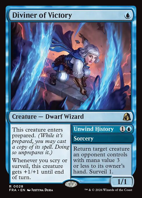 Diviner of Victory // Unwind History - Reality Fracture #28 (Near Mint Foil)
