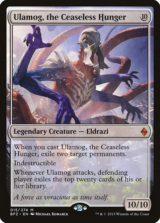 Ulamog, the Ceaseless Hunger - Battle for Zendikar #15 (Lightly Played)