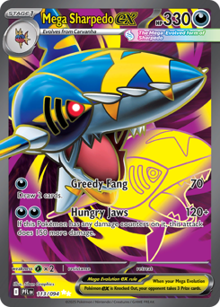 Mega Sharpedo ex Holofoil - Phantasmal Flames #113 (Near Mint)