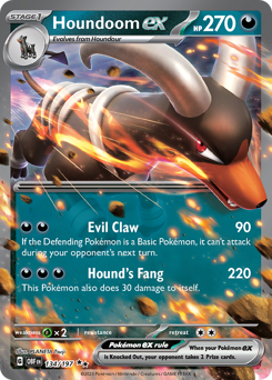 Houndoom ex Holofoil - Obsidian Flames #134 (Near Mint)