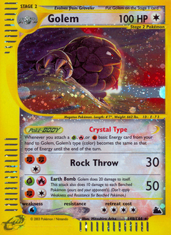 Golem Holofoil - Skyridge #148 (Damaged)