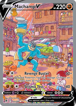 Machamp V Holofoil - Astral Radiance #172 (PSA 10)