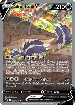 Skuntank V Holofoil - Silver Tempest #181 (Near Mint)