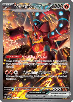 Volcanion ex Holofoil - Journey Together #182 (Near Mint)