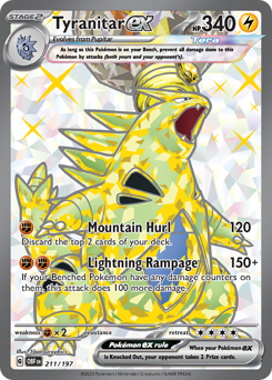 Tyranitar ex Holofoil - Obsidian Flames #211 (Near Mint)