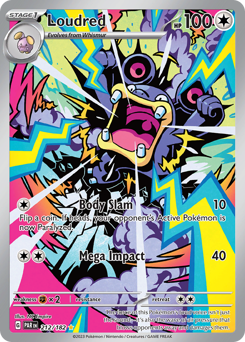 Loudred Holofoil - Paradox Rift #212 (Near Mint)