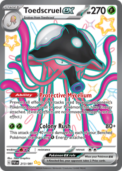 Toedscruel ex Holofoil - Paldean Fates #213 (Near Mint)