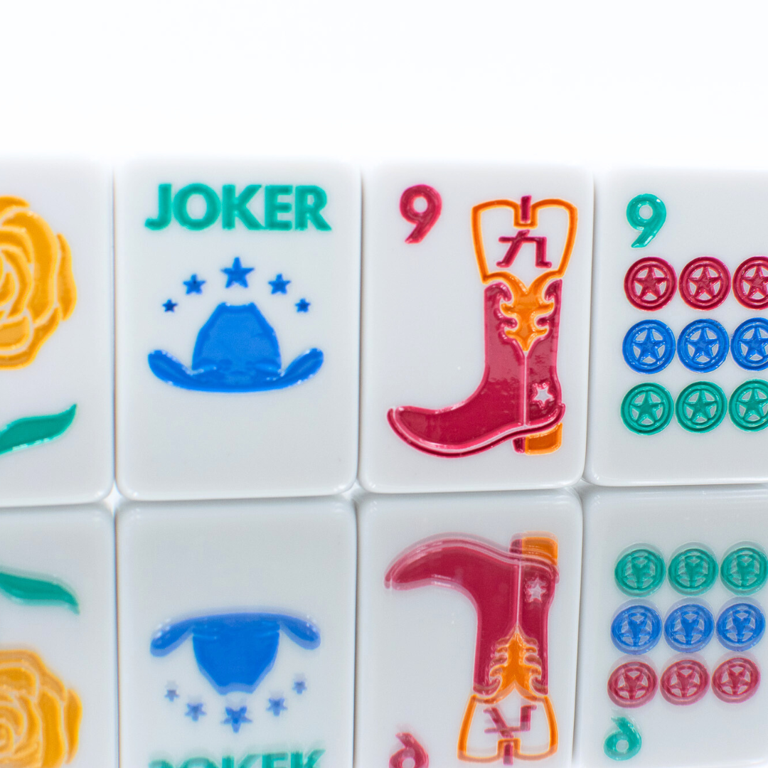 THE TEXAS SERIES | Mahjong with Lone Star Flair | Mesquite White Tile