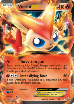 Victini-EX Holofoil - Legendary Treasures #24 (Near Mint)