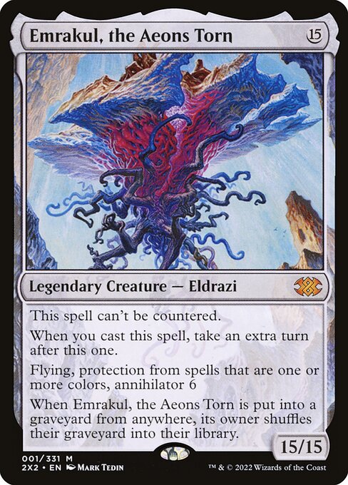 Emrakul, the Aeons Torn (Borderless) - Double Masters 2022 #335 (Lightly Played)