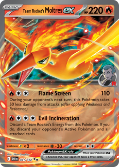 Team Rocket's Moltres ex Holofoil - Destined Rivals #31 (Near Mint)