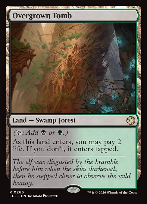 Overgrown Tomb - Lorwyn Eclipsed #266 (Near Mint)