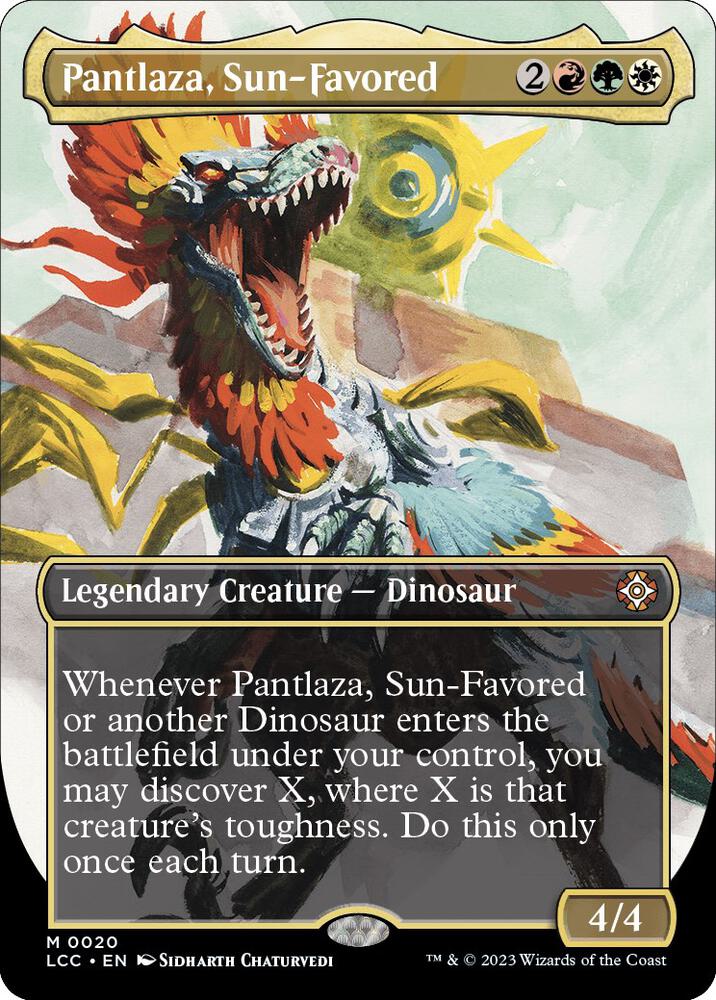Pantlaza, Sun-Favored (Borderless) - Commander: The Lost Caverns of Ixalan #20 (Lightly Played)