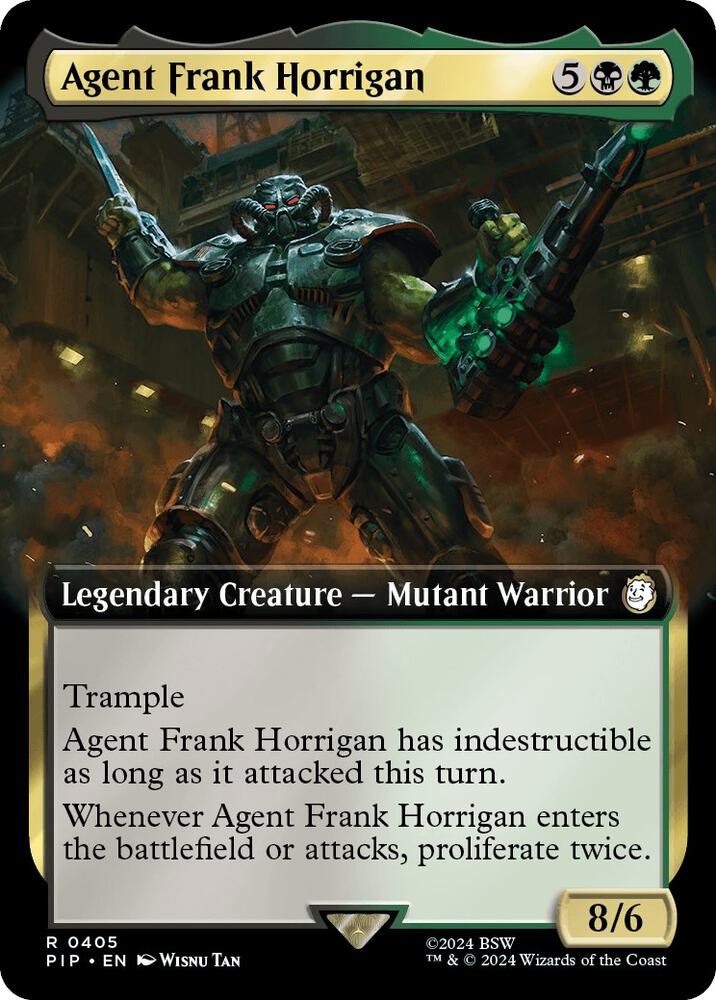 Agent Frank Horrigan (Extended Art) - Universes Beyond: Fallout #405 (Lightly Played Foil)