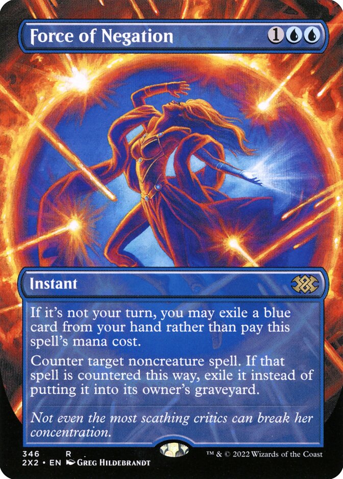 Force of Negation - Double Masters 2022 #346 (Lightly Played Foil)