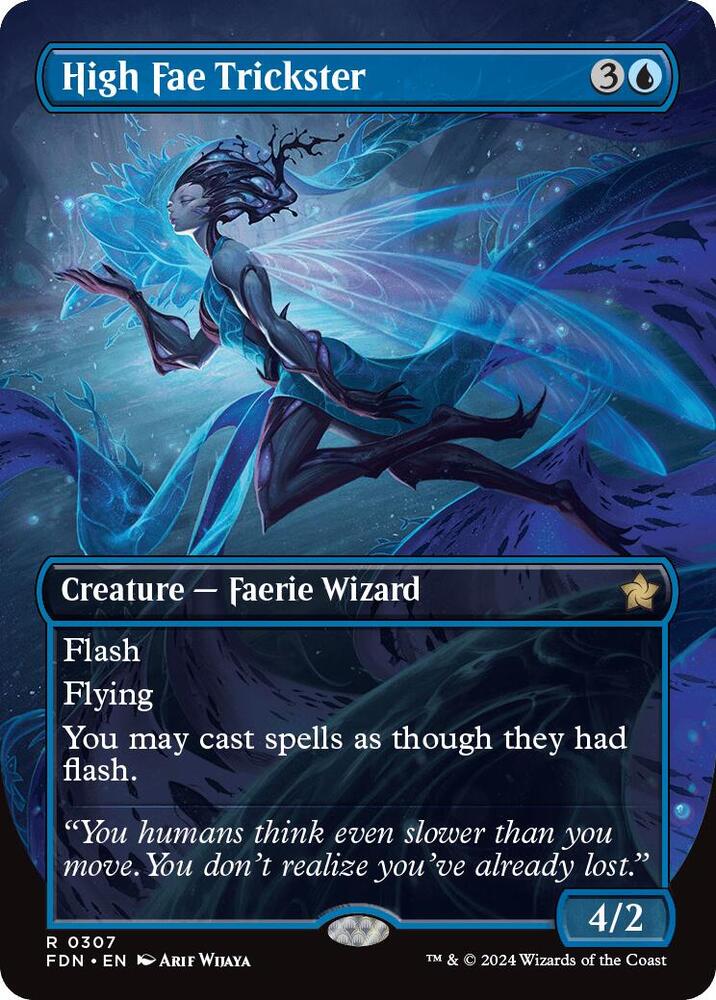 High Fae Trickster (Borderless) - Foundations #307 (Lightly Played)