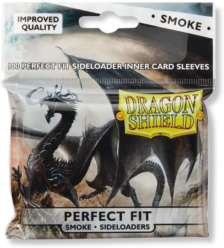 Dragon Shield Perfect Fit Side-Load Smoke Card Sleeves (100ct)