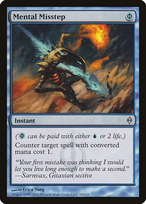 Mental Misstep - New Phyrexia #38 (Lightly Played)