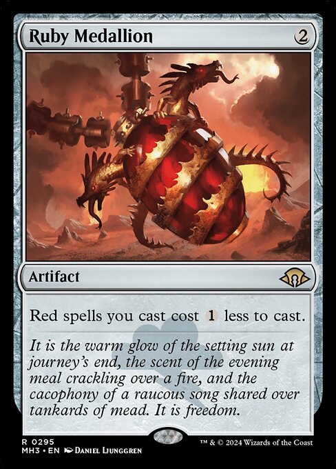 Ruby Medallion - Modern Horizons 3 #295 (Lightly Played)