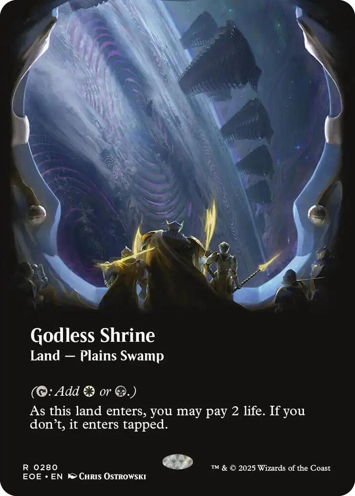 Godless Shrine (Borderless) - Edge of Eternities #280 (Lightly Played)