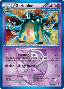 Garbodor Holofoil - Plasma Storm #66 (Near Mint)