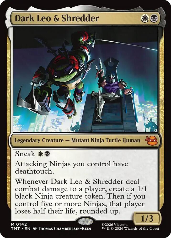 Dark Leo & Shredder - Teenage Mutant Ninja Turtles #142 (Lightly Played)