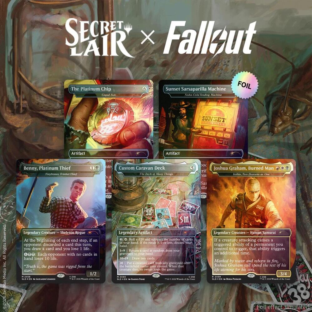 Magic: The Gathering Secret Lair Fallout: Welcome to New Vegas — Traditional Foil Edition