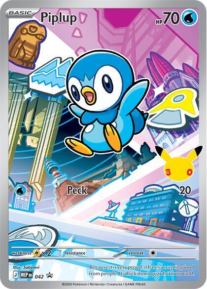 Piplup - Mega evolutions promos #042 (Near Mint)