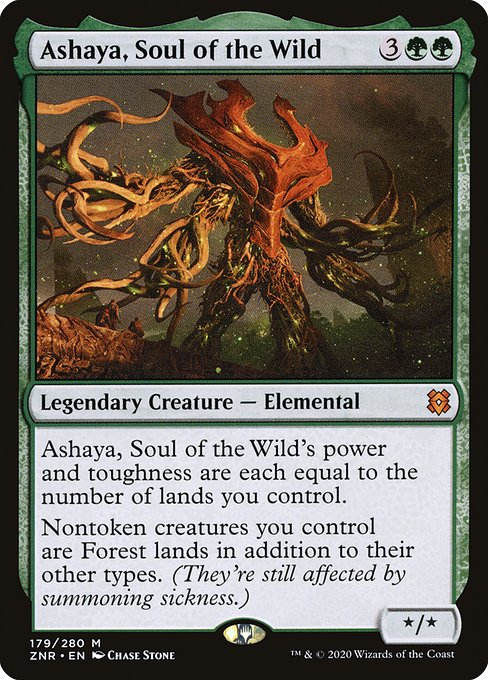 Ashaya, Soul of the Wild - Zendikar Rising #179 (Lightly Played)