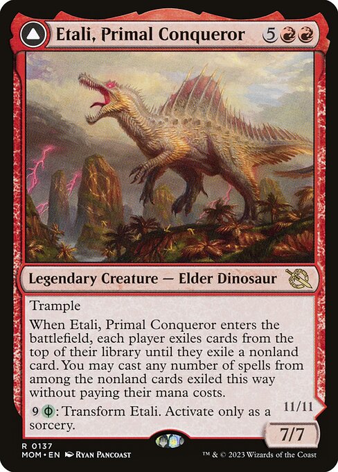 Etali, Primal Conqueror // Etali, Primal Sickness - March of the Machine #137 (Near Mint Foil)