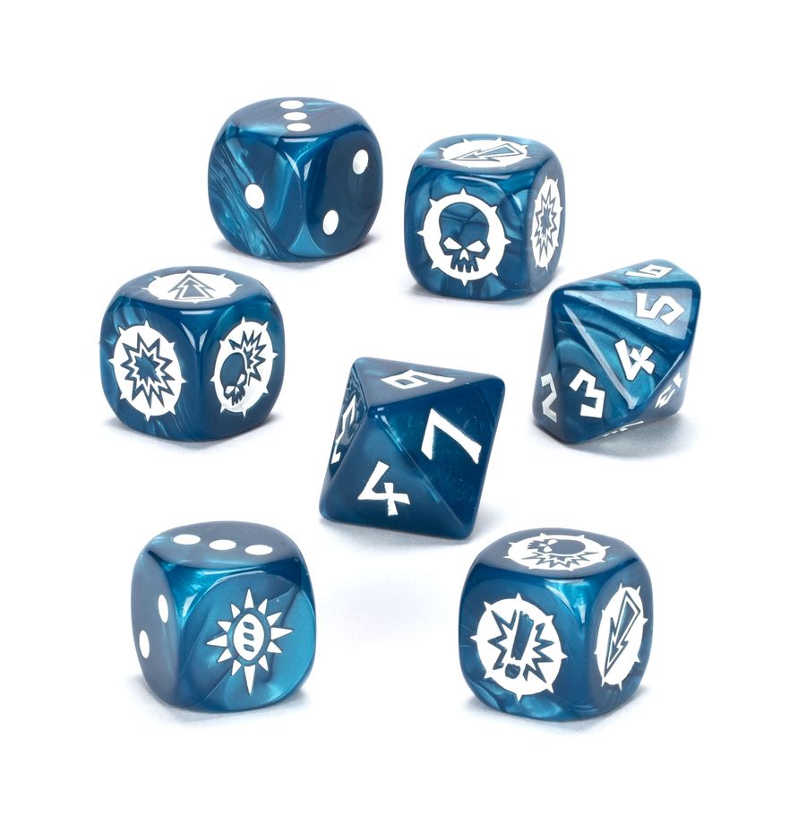 Warhammer Blood Bowl High Elf Team Dice Set