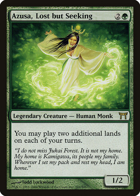 Azusa, Lost but Seeking - Champions of Kamigawa #201 (Lightly Played)