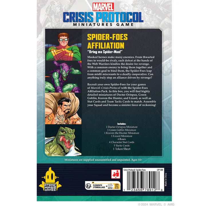 Marvel: Crisis Protocol- Spider Foes Affiliation Pack