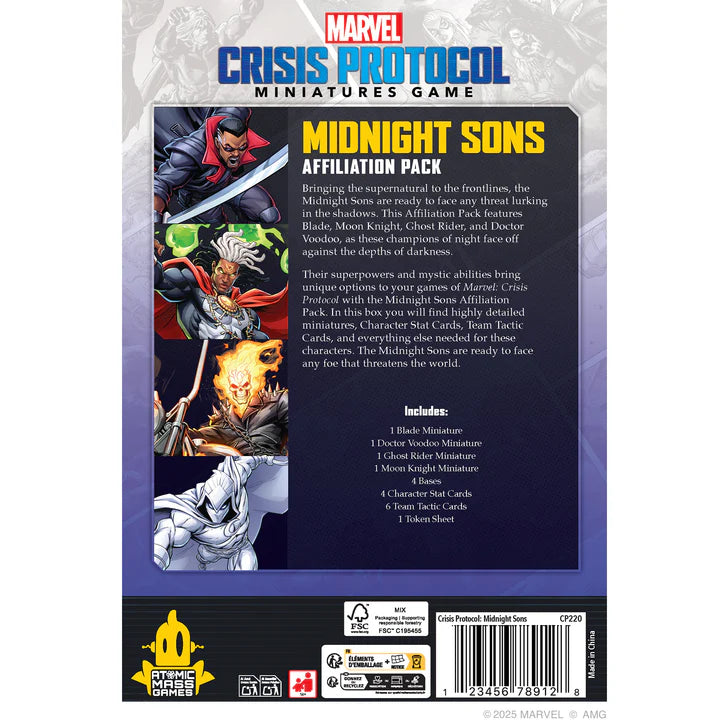 Marvel: Crisis Protocol- Midnight Sons Affiliation Pack
