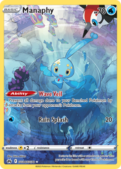 Manaphy Holofoil - Crown Zenith Galarian Gallery #GG06 (Near Mint)