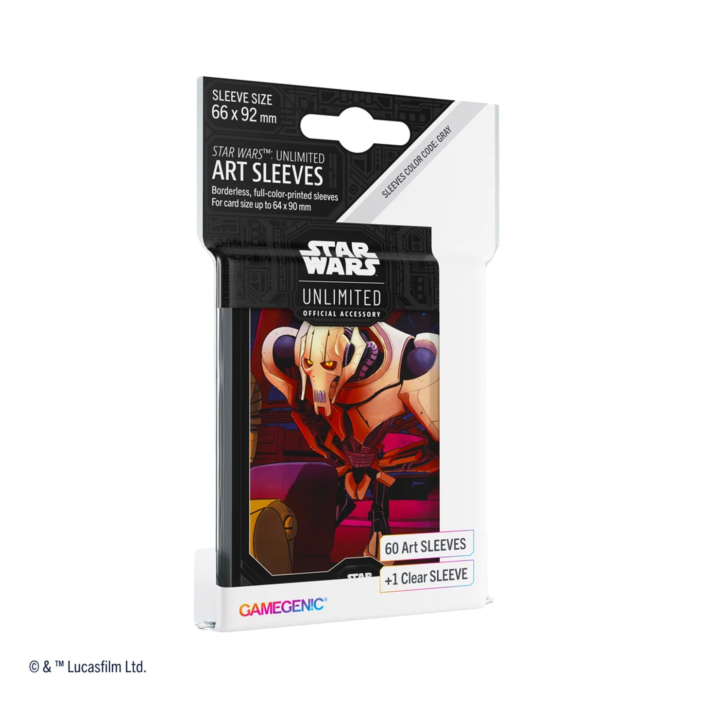 Gamegenic Star Wars: Unlimited General Grievous Art Card Sleeves (60ct)