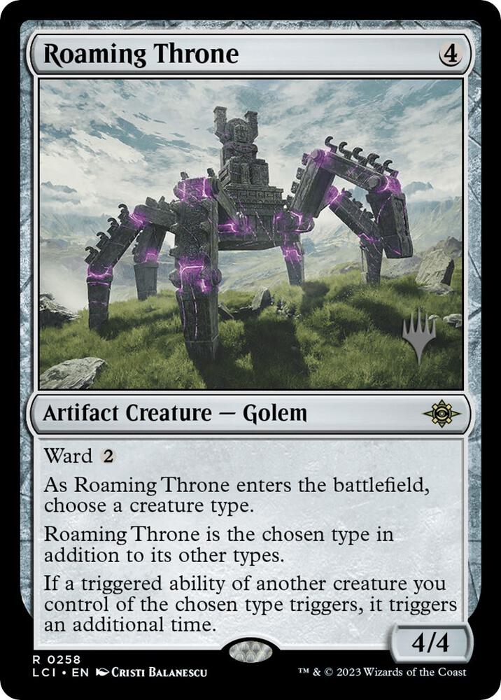 Roaming Throne - Promo Pack: The Lost Caverns of Ixalan #258 (Lightly Played)