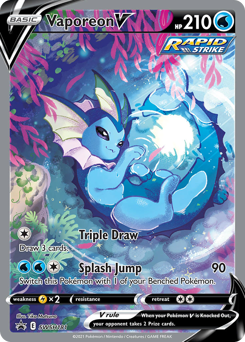 Vaporeon V Holofoil - SWSH Black Star Promos #SWSH181 (PSA 9)