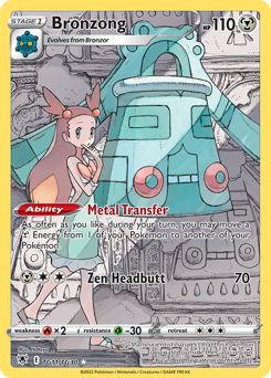 Bronzong Holofoil - Astral Radiance Trainer Gallery #TG11 (Near Mint)