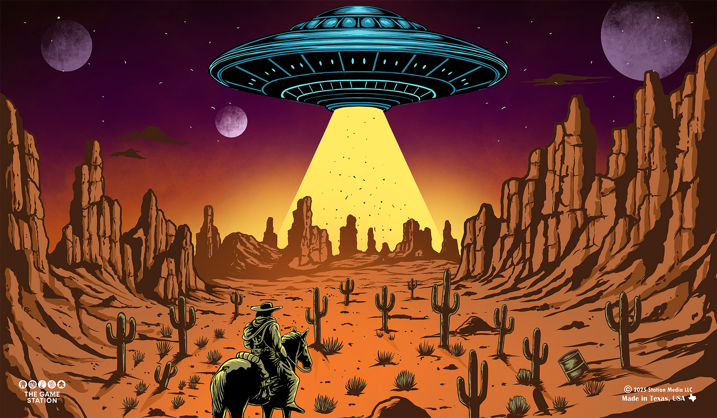 Wester UFO Invasion TCG Playmat 24x14