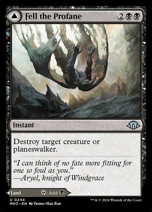 Fell the Profane // Fell Mire - Modern Horizons 3 #244 (Near Mint Foil)