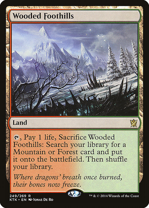 Wooded Foothills - Khans of Tarkir #249 (Lightly Played)