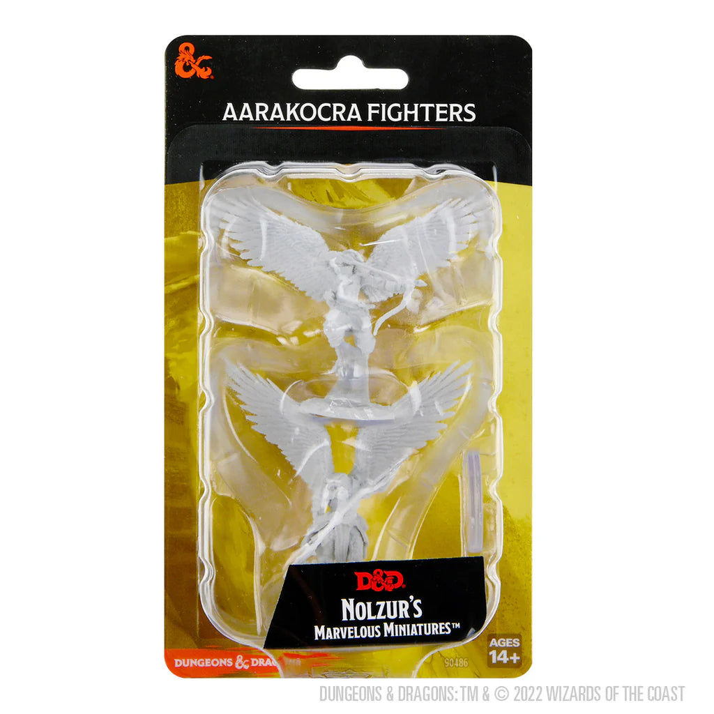 WizKids Dungeons & Dragons Nolzur's Marvelous Miniatures Unpainted Minis Wave 18 Aarakocra Paladins