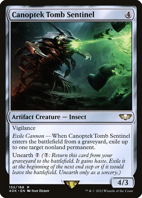 Canoptek Tomb Sentinel - Warhammer 40,000 Commander #152 (Near Mint)