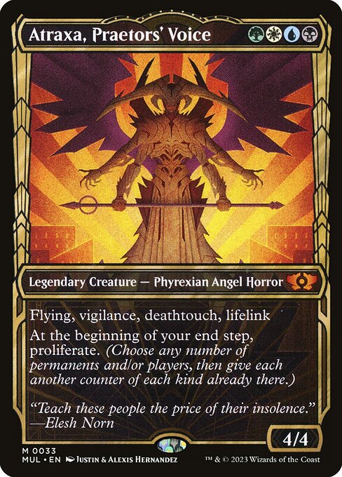 Atraxa, Praetors' Voice - Multiverse Legends #33 (Near Mint Foil)