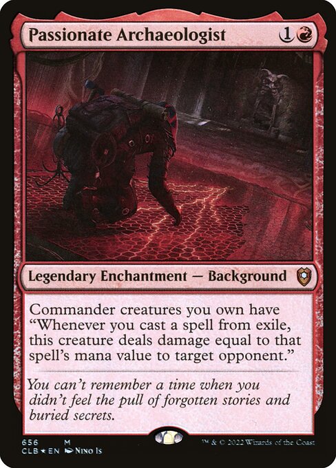Passionate Archaeologist - Commander Legends: Battle for Baldur's Gate #656 (Near Mint Foil)