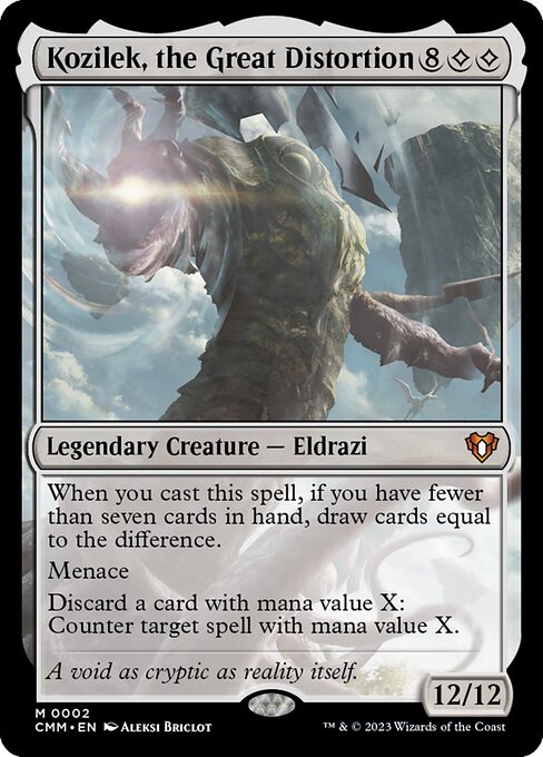 Kozilek, the Great Distortion - Commander Masters #2 (Near Mint Foil)