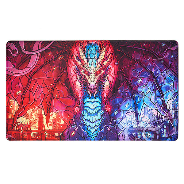 Ultra PRO Stained Glass Fire & Ice Dragon TCG Playmat