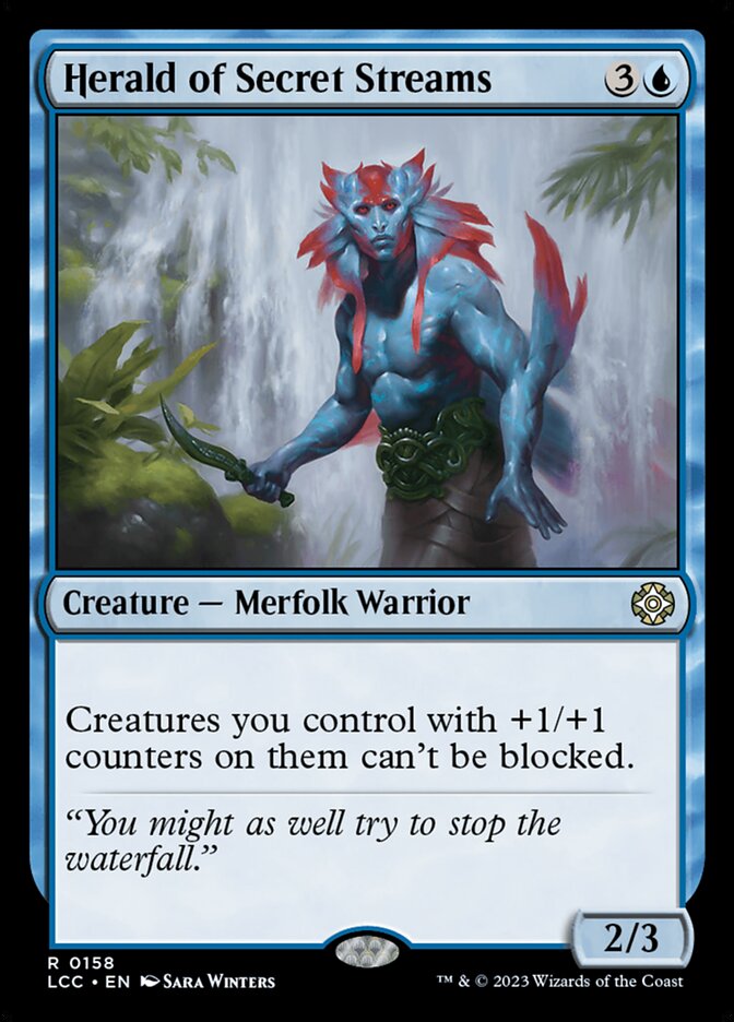 Herald of Secret Streams - The Lost Caverns of Ixalan Commander #158 (Lightly Played)