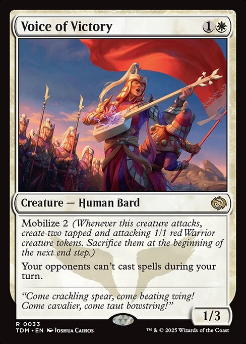 Voice of Victory - Tarkir: Dragonstorm #33 (Near Mint Foil)